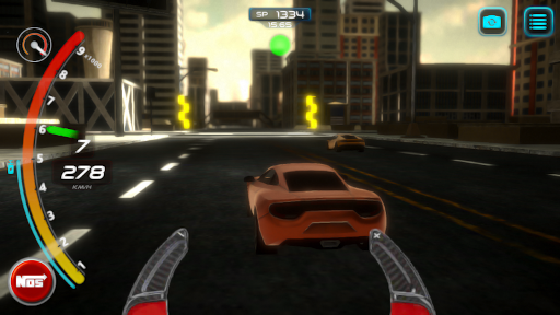Hyper drag race supercar - Image screenshot of android app