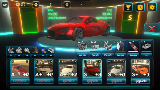 Hyper drag race supercar - Image screenshot of android app