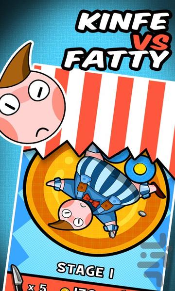 Knife VS Fatty: Circus - Gameplay image of android game