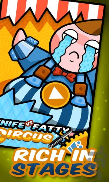 Knife VS Fatty: Circus - Gameplay image of android game
