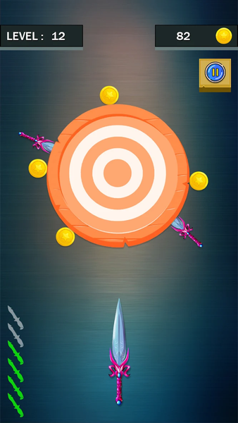 Classic Knife Hit Master - Gameplay image of android game