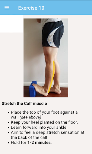 Knock Knees Exercises - Image screenshot of android app