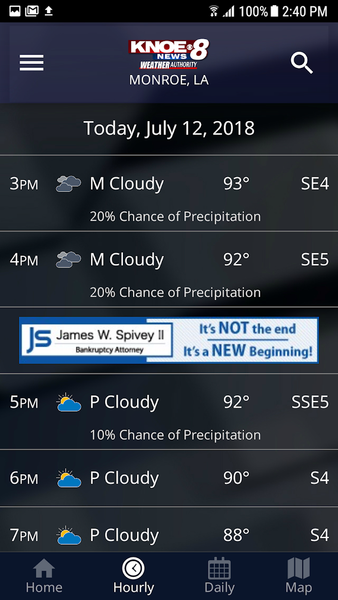 KNOE Weather - عکس برنامه موبایلی اندروید