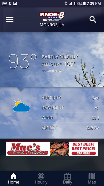 KNOE Weather - Image screenshot of android app