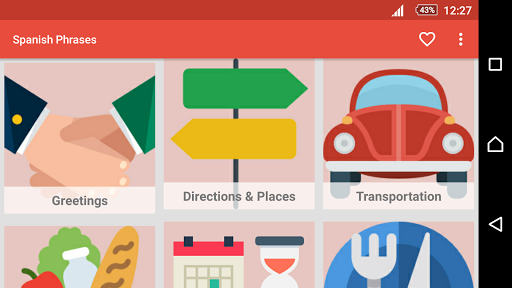 Learn Spanish Phrases - Spanish Phrasebook - Image screenshot of android app