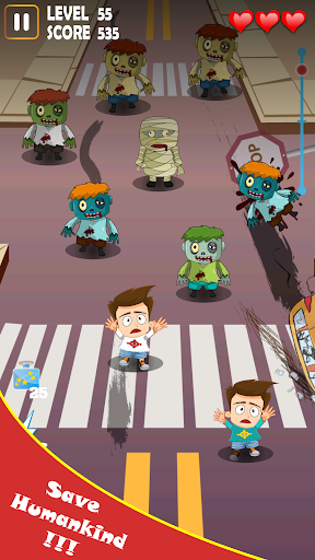 Kill The Zombie: Smasher - Gameplay image of android game