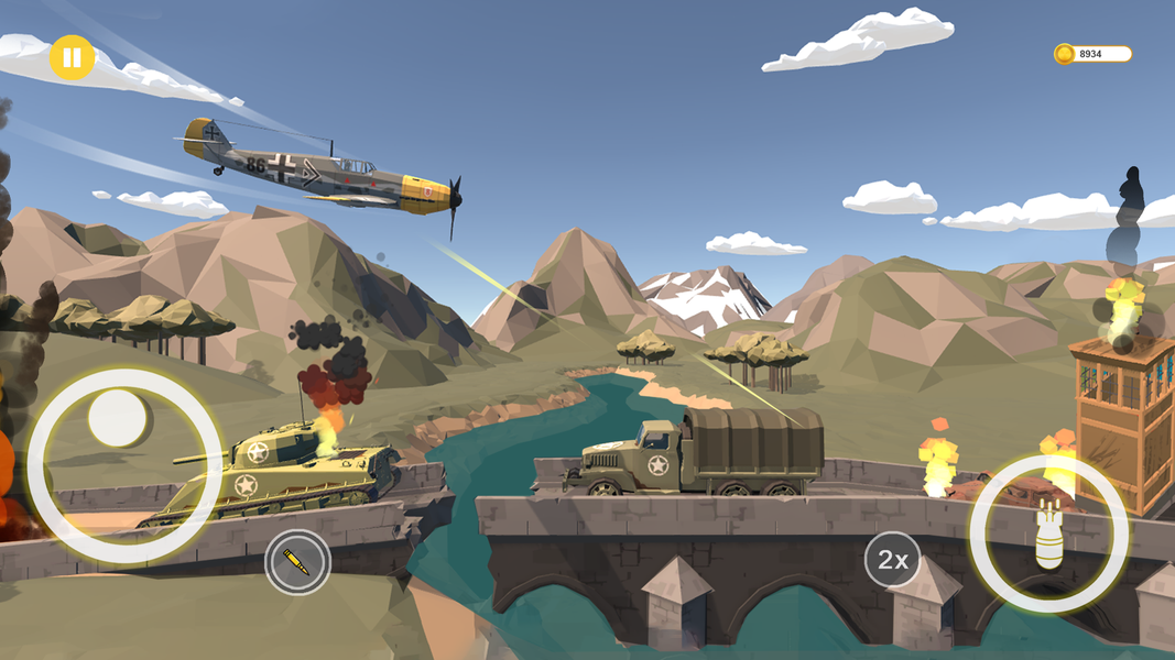 Ace Airplane 1945 WW2 Poly war - عکس بازی موبایلی اندروید