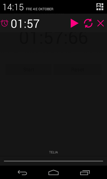 Notification Stopwatch - Image screenshot of android app