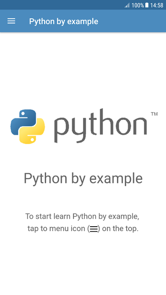 Learn Python language - Python by example - Image screenshot of android app