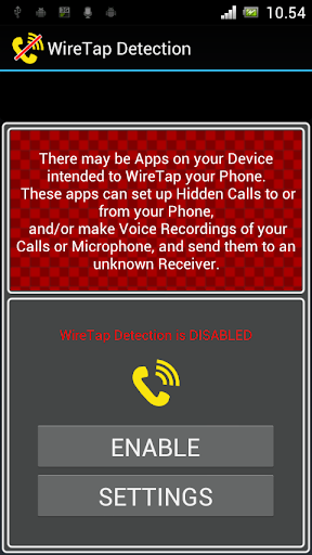 WireTap Detection (Anti Spy) - Image screenshot of android app
