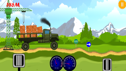 Hill Cargo Truck Driving - Gameplay image of android game