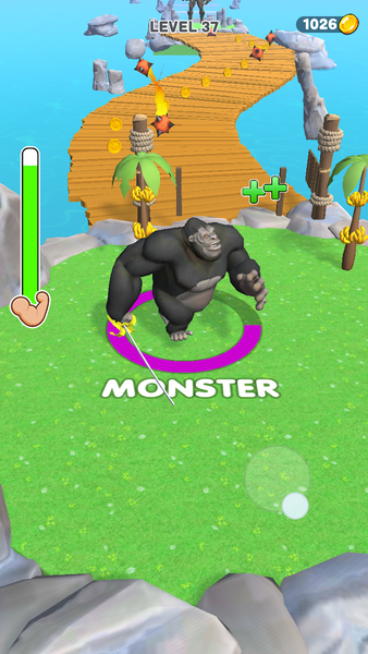 Hungry Monster 3D - Gameplay image of android game