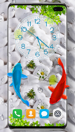 Fish Live Wallpaper 3D Touch - Image screenshot of android app