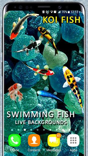 ۳D Koi Fish Wallpaper HD Fish Live Wallpapers Free - عکس برنامه موبایلی اندروید