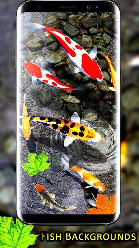 ۳D Koi Fish Wallpaper HD Fish Live Wallpapers Free - عکس برنامه موبایلی اندروید