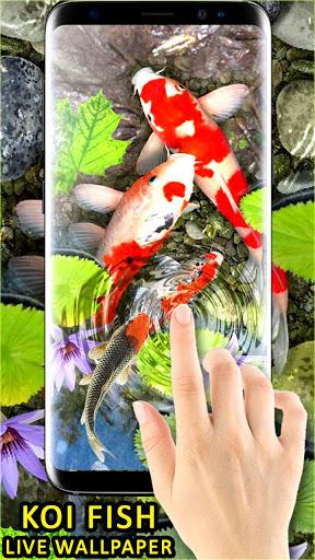 ۳D Koi Fish Wallpaper HD Fish Live Wallpapers Free - عکس برنامه موبایلی اندروید