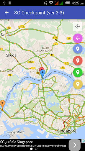 Singapore Checkpoint Traffic - عکس برنامه موبایلی اندروید