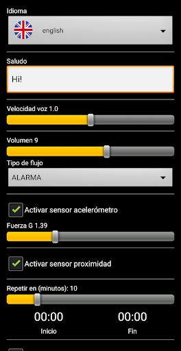 Talking clock - Image screenshot of android app