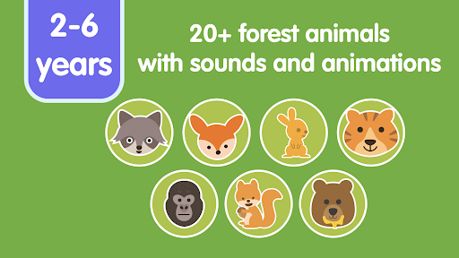 Learn Forest Animals for Kids - Image screenshot of android app