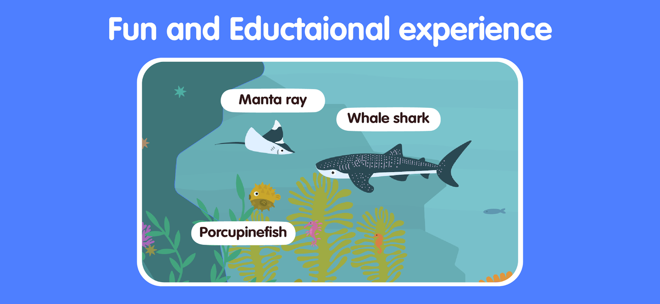 Learn Ocean Animals for kids - عکس برنامه موبایلی اندروید