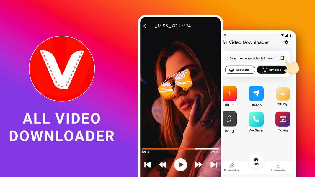 XXVI Video Downloader & Player - عکس برنامه موبایلی اندروید