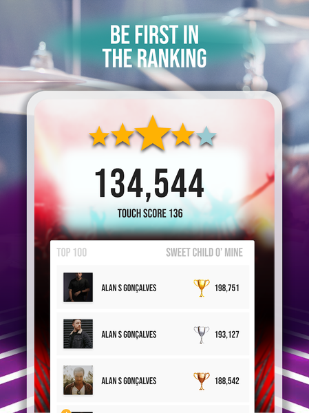 Drum Tiles: drumming game - عکس بازی موبایلی اندروید