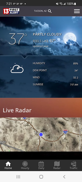 KOLD First Alert Weather - Image screenshot of android app