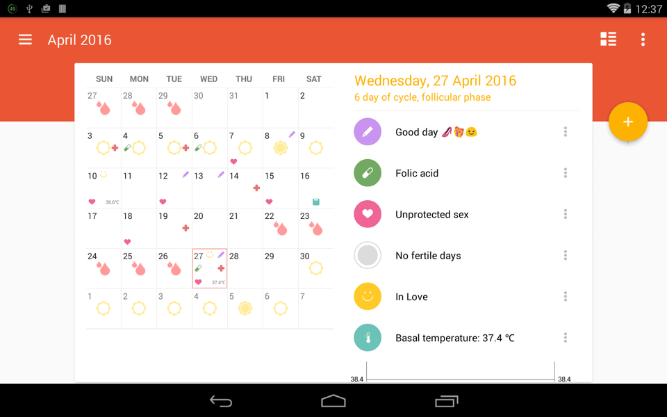 Feminap - Image screenshot of android app