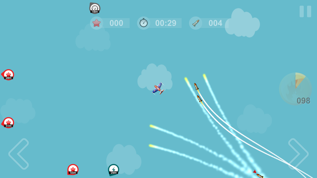 Missile Escape - Gameplay image of android game