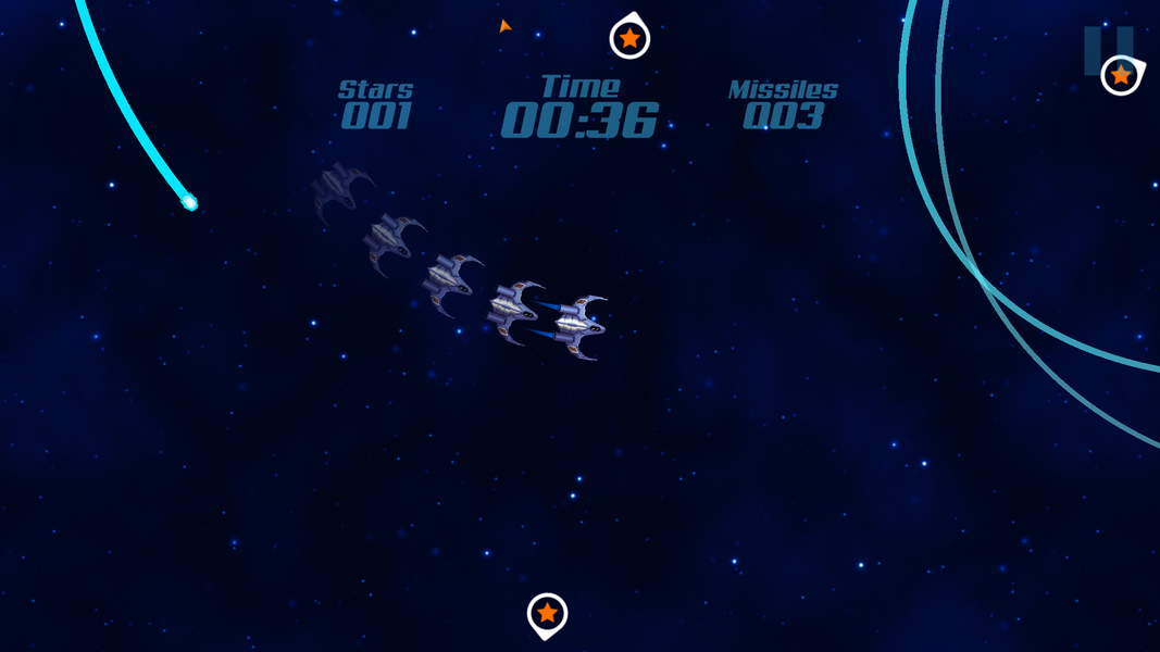 Missile Escape: Space - Image screenshot of android app