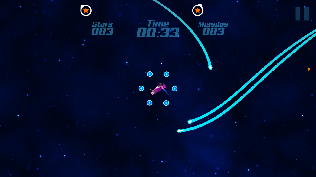 Missile Escape: Space - Image screenshot of android app