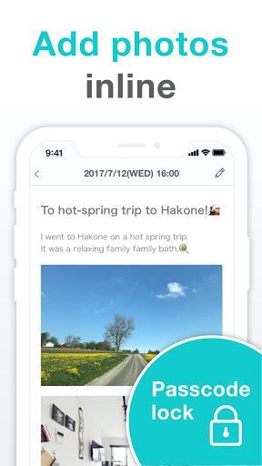 Simple Diary - journal w/ lock - عکس برنامه موبایلی اندروید