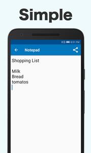 Notepad - notes & memo app - عکس برنامه موبایلی اندروید