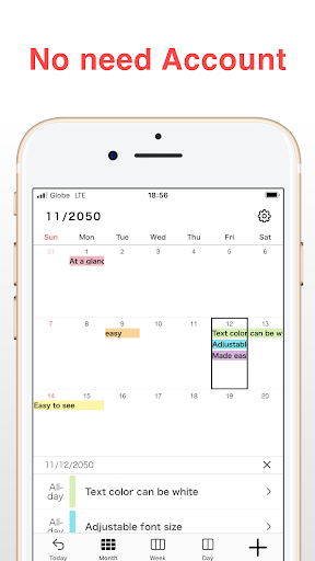 N Calendar - Simple planner - عکس برنامه موبایلی اندروید