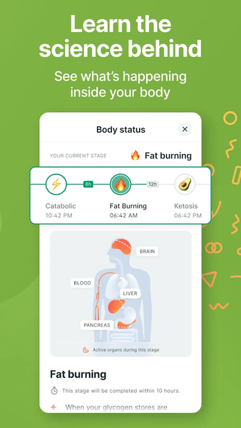 Kompanion Intermittent Fasting - عکس برنامه موبایلی اندروید