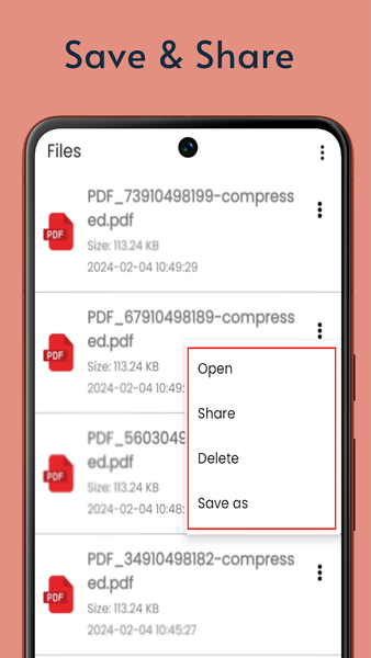 PDF Compressor App - Image screenshot of android app