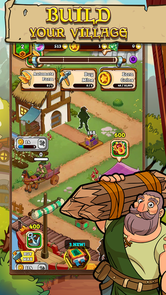 Royal Idle: Medieval Quest - Gameplay image of android game