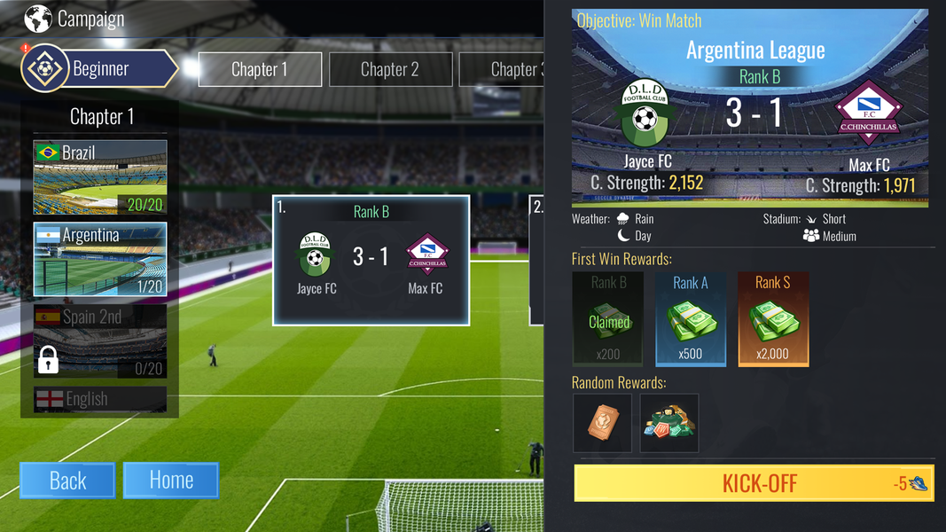 Soccer Dynasty: Club Manager - Gameplay image of android game