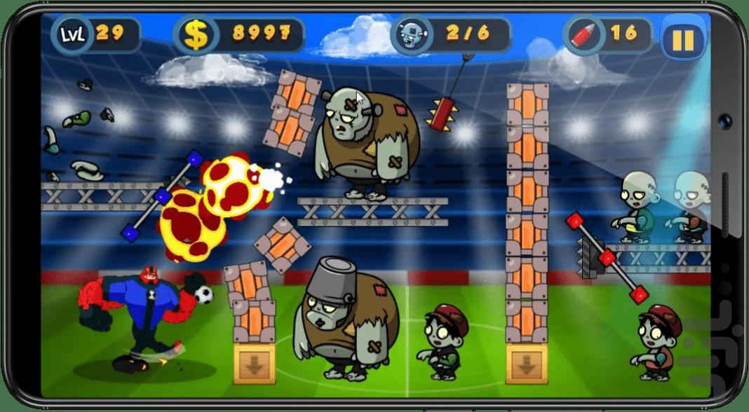 فوتبال زامبی - عکس بازی موبایلی اندروید