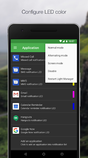Light Manager 2 - LED Settings - Image screenshot of android app