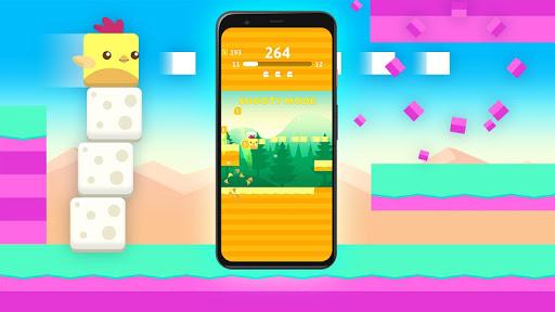 Stacky Bird: Fun Offline Game - Gameplay image of android game