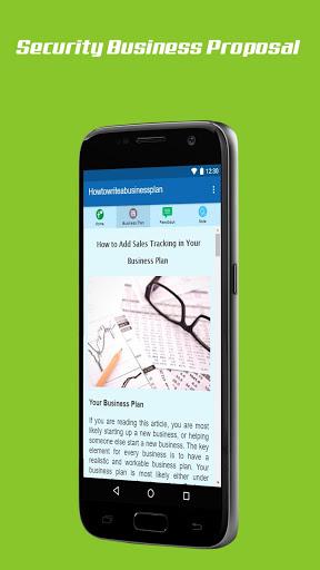 How To Write A Business Plan - عکس برنامه موبایلی اندروید