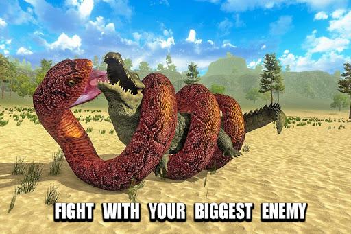 Wild Anaconda Snake Attack 3D - Gameplay image of android game