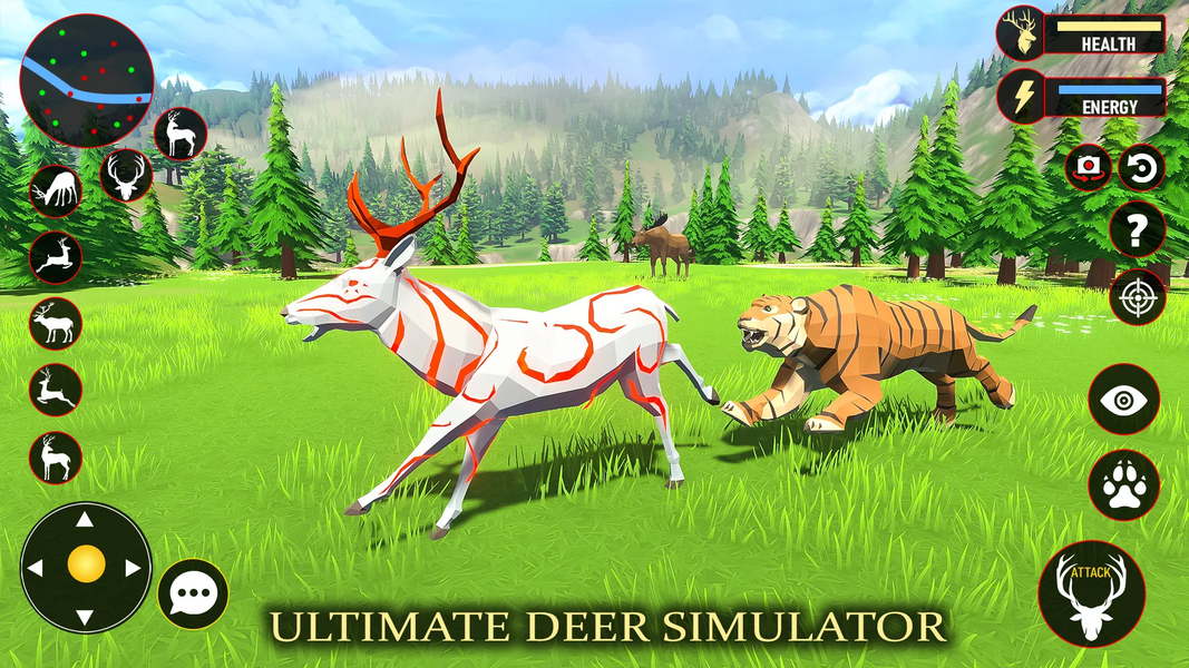 Deer Simulator Fantasy Jungle - عکس برنامه موبایلی اندروید