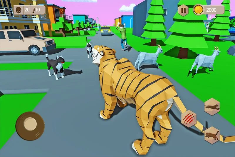 Tiger Simulator City Revenge - عکس بازی موبایلی اندروید