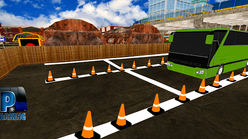 City Coach Bus Parking Simulator Driving School - Gameplay image of android game