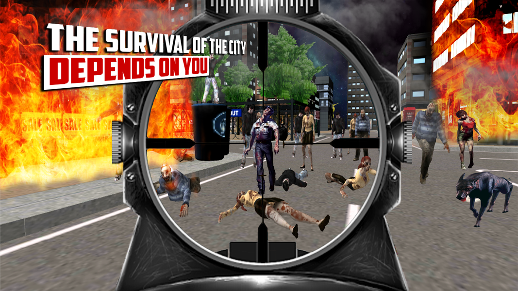 City Hunter 3D Zombie Killer - Gameplay image of android game