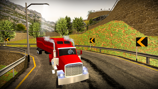 Truck Simulator in Truck Games: Truck Driving Game - Gameplay image of android game