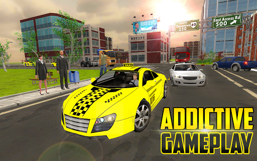 Taxi Driver City Taxi Driving Simulator Game 2018 - Gameplay image of android game