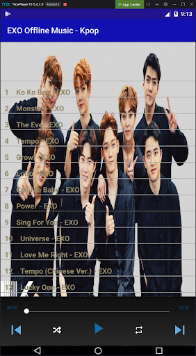 EXO Offline Music - Kpop - Image screenshot of android app